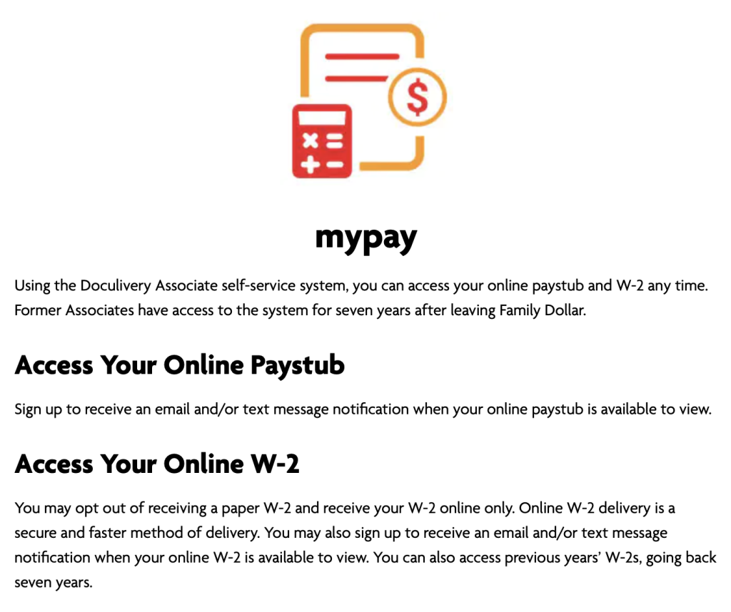 How To Get Your Family Dollar Paystub Doculivery Portal How To Get Your Family Dollar Paystub Doculivery Portal